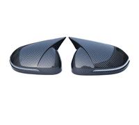 Housse de protection pour rétroviseur de voiture, Compatible pour FAW Bestune B70 2020 - 2024, coque à Angle pointu en matériau ABS(Carbon fiber)