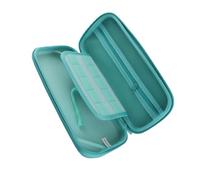 Housse de Protection pour Sac de Rangement pour Console de Jeu Animal Crossing, étui de Voyage Durable Résistant aux Chocs pour Les Joueurs, Vert + Blanc, 9,4 X 4,9 X 1, Pouces