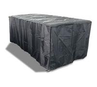 Concept Usine - Housse de salon de jardin Lusiana 6 places Noir 155x94x68 cm +6 housses chaises
