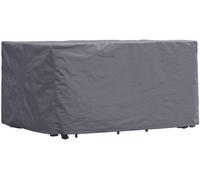 Housse De Protection Pour Salon De Jardin, Housse Hivernage Salon, Bâche, Housse Extérieure Mobilier De Jardin, Gris, Rectangulaire, 245 Cm X 150 Cm X 95 Cm