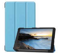 Lobwerk Étui Smart Cover avec Fonction Support et Mise en Veille/Marche Automatique pour Samsung Galaxy Tab A 8 SM-T290 SM-T295 8" Bleu Clair