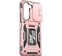 Housse de protection pour Samsung Galaxy Z Fold5 Couverture de l'appareil photo Anneau support Rose