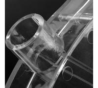 Housse de protection pour scie de table de 4 à 25,4 cm - Transparent - Compatible avec les scies de table coulissantes - Housse anti-poussière en plastique avec shunt de type T/L (A)