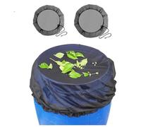 Housse de protection pour seau à feuilles - Pour l'extérieur - Pour tonneau de pluie - Filtre à insectes - Décoration de jardin