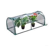 Housse de protection pour serre tunnel en PVC 120 x 60 x 50 cm Blanc Abri de protection pour plantes grasses Mini cadre froid pour balcon, jardin extérieur sans support