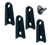 Housse De Protection Pour Serrure De Porte De Voiture - Silicone 4,2x1cm 4pcs | Amortisseur De Son De Serrure De Porte De Voiture, Tampon D'amortisseur En Caoutchouc, Bagues En Silicone Pour Automobil