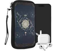Housse De Protection Pour Smartphone Xl - 6,7/6,8"" - Sacoche De Protection Pour Téléphone Portable En Néoprène Carte De Tarot Bleu Foncé-Jaune-Noir[Pop942757]