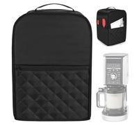 Housse de protection pour sorbetière - 28 x 27,5 x 43 cm - Pour Ninja Creami NC501 NC301 NC299AMZ - Housse étanche en polyester - Compatible avec sorbetière (noir)