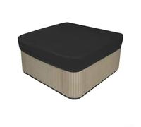 Housse de protection pour spa 218 x 218 cm - Protection contre les intempéries - Pour jacuzzi de jardin - Tissu noir - Protection contre la pluie, la neige et la poussière - Avec sac de transport