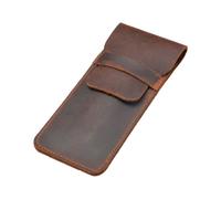 Housse De Protection Pour Stylo Bille Porte-Stylo En Cuir Marron Pochette Pour Stylo Plume, Stylo À Bille, Housse De Protection Pour Bureau, Collège Univ