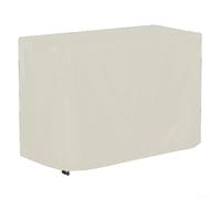 Housse de protection pour table de barbecue d'extérieur PC3404S avec tissu Oxford 420D imperméable et fermeture inférieure résistante au vent (blanc)