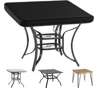Housse De Protection Pour Table De Jardin - Résistante Aux Intempéries - 140 X 140 X 15 Cm