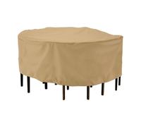 Housse de protection pour table et chaises de patio rondes Terrazzo de 94 pouces, r sistante l'eau, pour table d'ext rieur