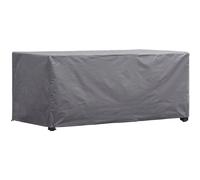 Housse De Protection Pour Table Max. 160 Cm, Housse Hivernage Sélon, Bâche, Housse Extérieure Mobilier De Jardin, Gris, Rectangulaire, 165 X 105 X 75 Cm - Perel