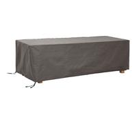 Housse De Protection Pour Table Max. 300 Cm, Housse Hivernage Sélon, Bâche, Housse Extérieure Mobilier De Jardin, Gris, Rectangulaire, 305 X 110 X 75 Cm - Perel