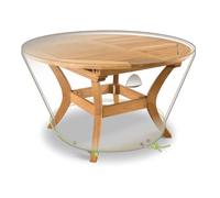 Jardiline Housse de protection pour table ronde Luxe Gris Extérieur
