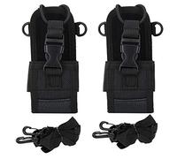 Housse de Protection pour Talkie-walkie, étui de Protection Radio bidirectionnel Universel en Nylon 2PCS avec bandoulière Large Ajustable pour la Police, Les Services d'incendie et Les Secours
