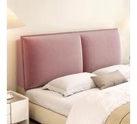 Housse de protection pour tête de lit en velours côtelé extensible et rembourré - Lavable - Pour têtes de lit double/simple/king size