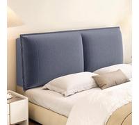 Housse de protection pour tête de lit en velours côtelé extensible et rembourré - Lavable - Pour têtes de lit double/simple/king size