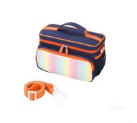 Housse de Protection pour Toniebox et Accessoires Gris Housse(Dark blue) | Compartiments multiples, espace pour figurines dédié, rangement pour casques, organisation optimale, kit complet