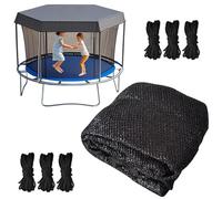 Housse de Protection pour Trampoline - Couverture Anti-UV - Accessoire de Sécurité Toile Pare- Pliable pour Trampoline de Jardin