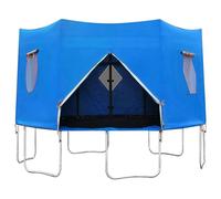 Housse de Protection pour Trampoline - Tente d'ombrage Ronde - Filet de Protection Solaire en Plein air - Auvent imperméable avec résistant aux UV - Bouclier supérieur fiable pour la Protection