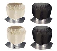 Housse de Protection pour Turbine de Toit Imperméable en Tissu Oxford - pour couverture d'Aération Résistante à la Neige et au Vent avec de Serrage 51x51cm(B)