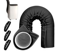 Housse De Protection Pour Tuyau De Climatisation Pour Tuyaux D'échappement De 12,7 Et 15cm De Diamètre | Isolation À Trois Couches Avec 3 Bandes À Boucle Pour Intérieur/Extérieur
