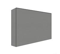 Housse de protection pour TV d'extérieur 420D, pour TV d'extérieur de 52 à 58", housse imperméable et résistante aux intempéries Gris 137 x 13 x 89 cm