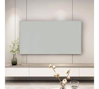 housse de protection pour tv, protection d'écran élastique et lavable, en tissu doux et respirant - Universelle pour téléviseurs de 32 à 85 pouces-Silver||46-50in