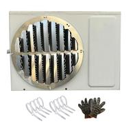 Housse de protection pour unité de climatisation extérieure en acier inoxydable - Protection durable contre les intempéries - 46 cm - Convient aux unités extérieures