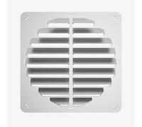 Housse de protection pour unité de climatisation extérieure - Persienne en acier inoxydable pour climatiseur condensateur et compresseur, bouclier thermique anti-soufflage rond, 50 cm