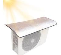 Housse de protection pour unité de climatisation, film d'aluminium divisé, isolation thermique, résistante aux UV, 80 x 40 cm, idéale pour l'hiver, l'été et toute l'année