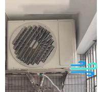 Housse de protection pour unité extérieure de climatiseur, déflecteur en acier inoxydable, housse de protection pour pompe à chaleur centrale AC, bouclier de protection résistant aux intempéries