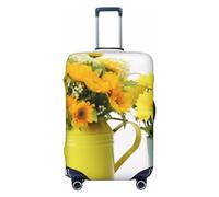 Housse de Protection pour Valise à imprimé Fleurs dans Un Seau, Haute élasticité, Universelle, résistante aux Rayures, pour Homme et Femme, Taille M