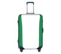 Housse de protection pour valise à roulettes, motif drapeau du Nigeria, élastique, lavable, anti-rayures, 45,7 à 81,3 cm, blanc, S