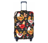 Housse de protection pour valise, accessoire de voyage esthétique, fermeture éclair invisible, blanc, S