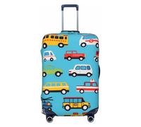 Housse de protection pour valise de voiture de police de dessin animé - Housse de protection élastique anti-rayures et anti-poussière pour bagages de 55,9 à 61 cm, multicolore, M