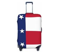 Housse de protection pour valise de voyage avec motif drapeau du Texas - Lavable - Anti-rayures, Noir , S