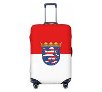 Housse de protection pour valise de voyage - Drapeau de Hesse - Anti-rayures - Pour valises adultes (45,7 à 81,3 cm), Noir , M