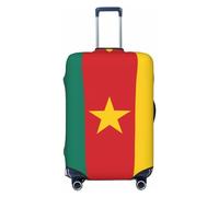 Housse de protection pour valise de voyage - Drapeau du Cameroun - Anti-rayures - Pour valises adultes (45,7 à 81,3 cm), Noir , S