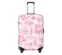 Housse de protection pour valise de voyage en élasthanne, motif tigre et léopard, anti-poussière, convient aux bagages de 18 à 32 pouces, housse de valise pour enfants et adultes, taille moyenne