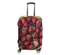 Housse de protection pour valise de voyage, housse de protection pour valise, motif tarte aux fraises, housse de bagage lavable, housse de bagage élastique anti-rayures pour adulte personnalisée,