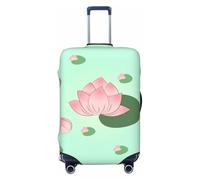Housse de protection pour valise de voyage - Motif fleurs de lotus qui attendent de fleurir - Housse anti-rayures pour valises adultes (45,7 à 81,3 cm), Noir , M