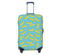 Housse de protection pour valise - Funny Banana Blue Soft Fashion Uitcase Housse pour bagage, Noir , x-large