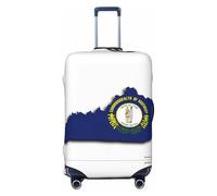 Housse de protection pour valise, housse de protection lavable et anti-rayures avec drapeau de l'État du Kentucky, Noir , M