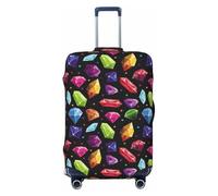 Housse de protection pour valise - Housse de protection pour valise - Coloré Diamant Doux Fashion Uitcase Housse pour bagages, Noir , x-large