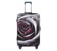 Housse de protection pour valise - Housse de protection pour valises - Housse de bagage gothique avec imprimé rose pour femmes et filles, accessoires de voyage, étiquettes esthétiques, blanc, M