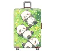 Housse De Protection pour Valise,Housse Valise Elastique Panda 3D Animal,Housse De Protection pour Bagage,Anti-Rayures Lavable Cabine Luggage Trolley Case Cover,Luggage Cover (Color 4,M(22-24inch))