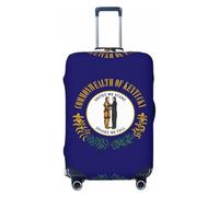Housse de protection pour valise, lavable, anti-rayures, motif drapeau de l'État du Kentucky, Noir , S